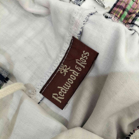 redwood&ross USA製 マドラス パッチワークショーツ メンズ L