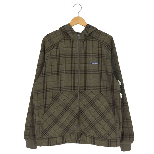 パタゴニア patagonia チェック柄 スロープスタイルフーディー マウンテンパーカー メンズ import:M