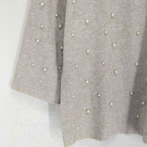 ザラ ZARA パール装飾ニット レディース S