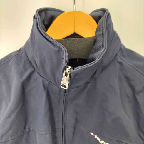 トミーヒルフィガー TOMMY HILFIGER フロントロゴ刺繍 裏地メッシュハイネックジャケット メンズ import:L