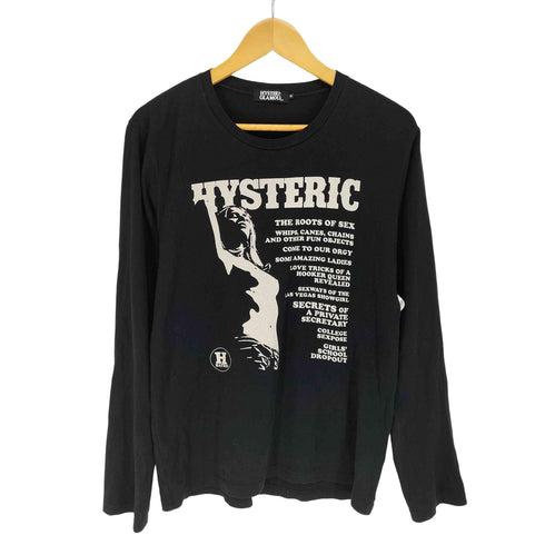 ヒステリックグラマー HYSTERIC GLAMOUR フロントプリントクルーネックLS TEE レディース JPN:M