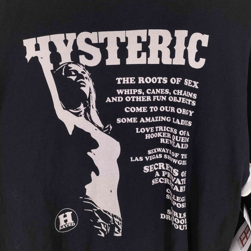 ヒステリックグラマー HYSTERIC GLAMOUR フロントプリントクルーネックLS TEE レディース JPN:M