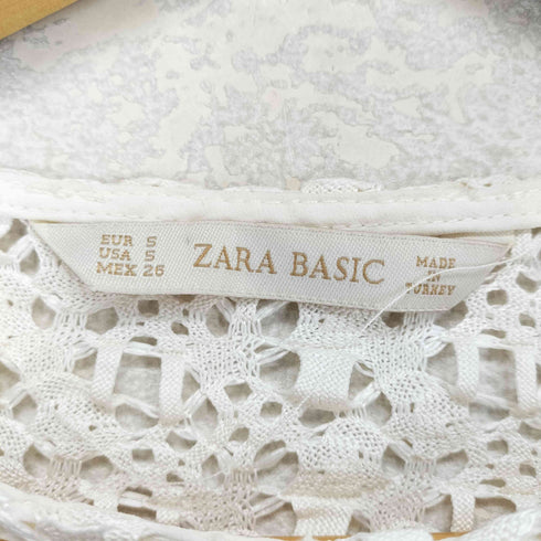 ザラ ZARA レースニット レディース S