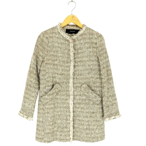 ザラ ZARA ツイードコート レディース S