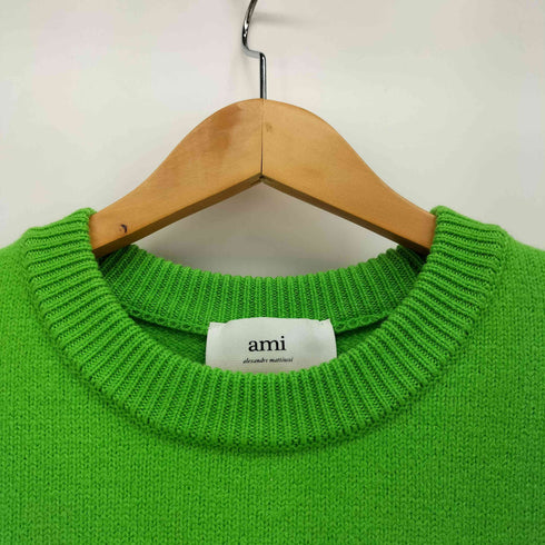 アミアレクサンドルマテュッシ AMI ALEXANDRE MATTIUSSI ハート ロゴ ウールクルーネックニット メンズ JPN:M