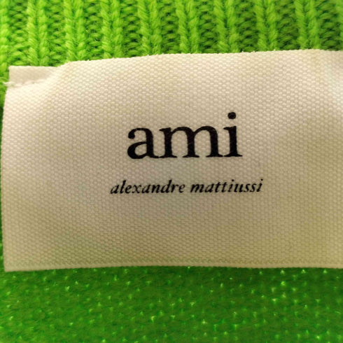 アミアレクサンドルマテュッシ AMI ALEXANDRE MATTIUSSI ハート ロゴ ウールクルーネックニット メンズ JPN:M