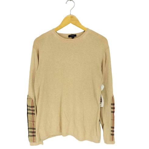 バーバリーロンドン BURBERRY LONDON ノヴァチェック切替クルーネックニット メンズ JPN:M