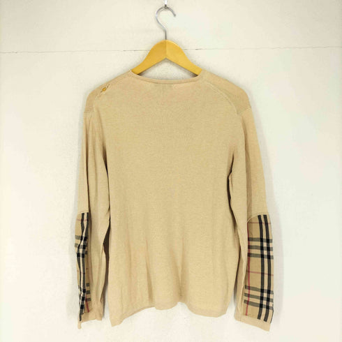 バーバリーロンドン BURBERRY LONDON ノヴァチェック切替クルーネックニット メンズ JPN:M