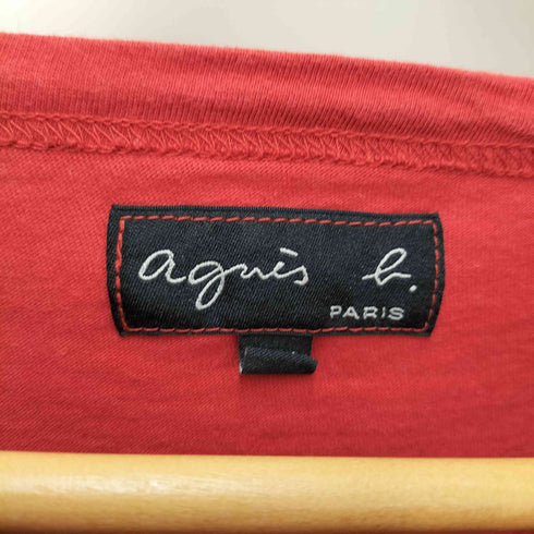 アニエスベー agnes b. PARIS ロゴプリント クルーネック S/S Tシャツ レディース T3