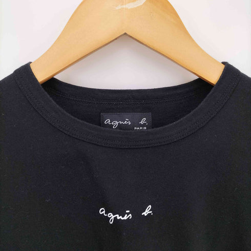 アニエスベー agnes b. PARIS ロゴプリント クルーネック S/S Tシャツ レディース T2