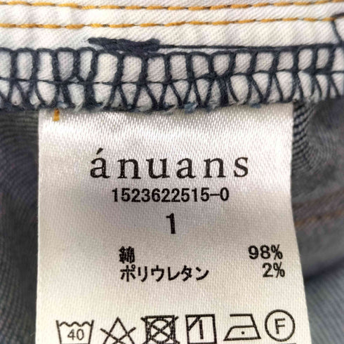 アニュアンス anuans ベーシック テーパードデニム レディース JPN:1