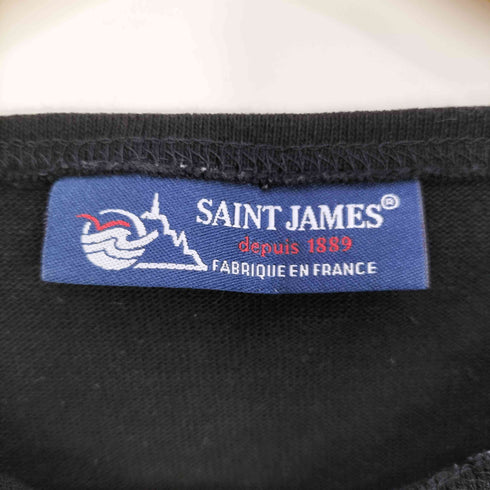 セントジェームス SAINT JAMES フランス製 コットン 五分袖 バスクシャツ レディース import:XS