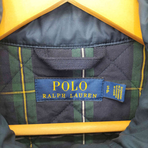 ポロラルフローレン POLO RALPH LAUREN ポニー刺繍 裏地ブラックウォッチ キルティングジャケット メンズ S/P