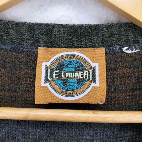 LE LAWREAT 総柄ニットカーディガン メンズ