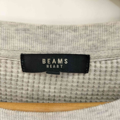 ビームスハート BEAMS HEART 起毛 ワッフル クルーネック カットソー メンズ JPN:L