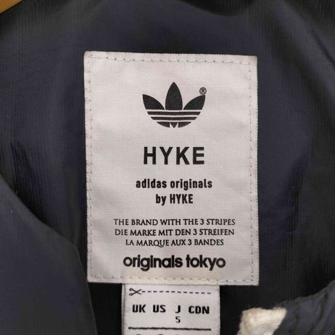 ハイク HYKE ロゴプリントノーカラージャケット レディース S