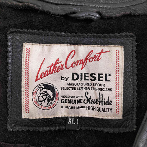 ディーゼル DIESEL リアルレザーベスト メンズ JPN:XL