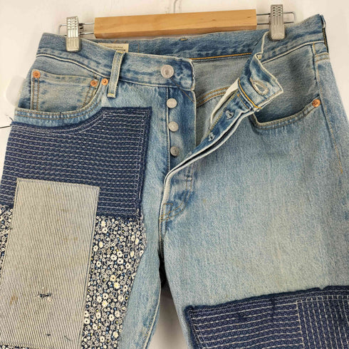 リーバイス Levis 501 54 Original Fit パッチワークデニムパンツ メンズ 31X32