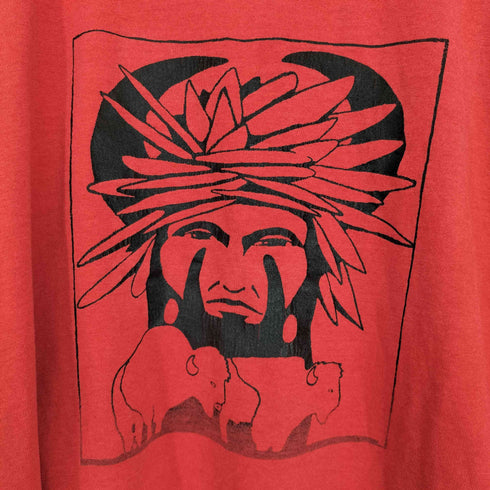 フルーツオブザルーム FRUIT OF THE LOOM インディアンプリント 半袖tシャツ メンズ XL