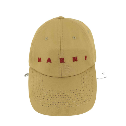 マルニ MARNI コットンツイル6パネルロゴキャップ レディース