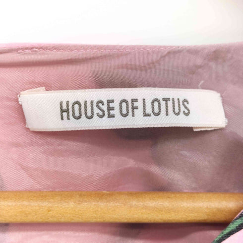 ハウスオブロータス HOUSE OF LOTUS 総柄 パフスリーブ ワンピース レディース