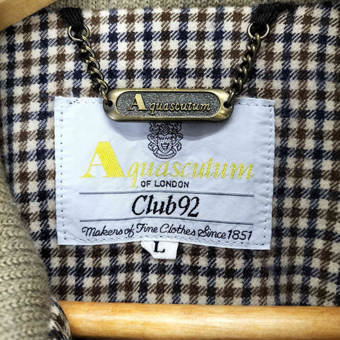 アクアスキュータム AQUASCUTUM CLUB92 ジップアップブルゾン メンズ L
