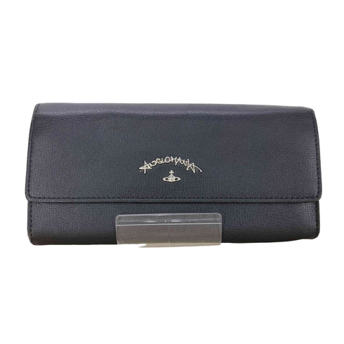 ヴィヴィアンウエストウッド アングロマニア Vivienne Westwood ANGLOMANIA ロゴプレート レザーロングウォレット レディース