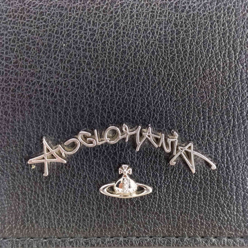 ヴィヴィアンウエストウッド アングロマニア Vivienne Westwood ANGLOMANIA ロゴプレート レザーロングウォレット レディース