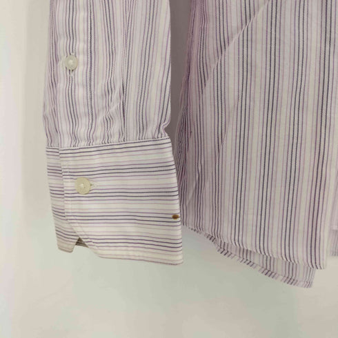 シーケーカルバンクライン ck Calvin Klein ストライプレギュラーカラーシャツ メンズ import:L