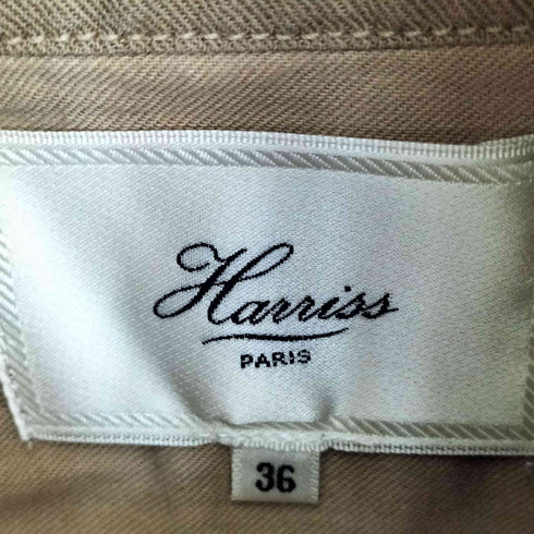 ハリス HARRISS コットンリネン トレント型 ポンチョ ケープ レディース