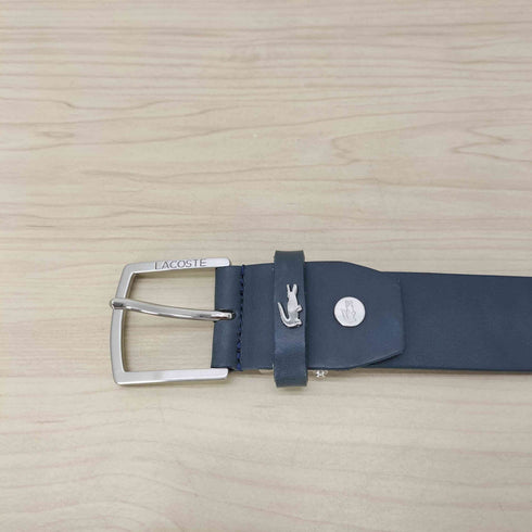 ラコステ LACOSTE ワニプレートロゴ レザーベルト メンズ