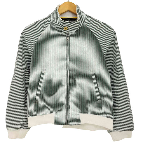SARTORIA DEL GIACCONE イタリア製 シアサッカー ストライプ スイングトップ レディース FR:36