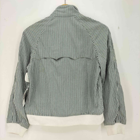 SARTORIA DEL GIACCONE イタリア製 シアサッカー ストライプ スイングトップ レディース FR:36