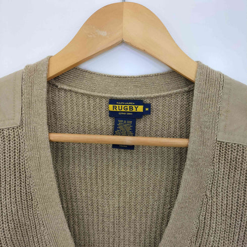 ラグビーラルフローレン Rugby Ralph Lauren リネンシルク Vネック コマンドセーター レディース import:M