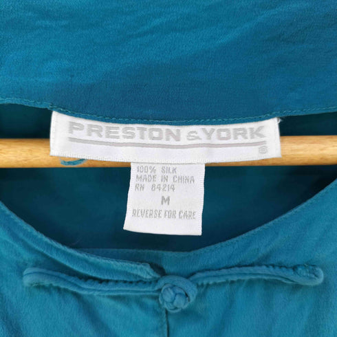 preston & york シルク チャイナシャツ レディース import:M