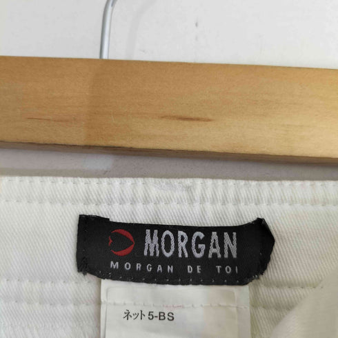 モルガン MORGAN レースコンビ チノスカート レディース