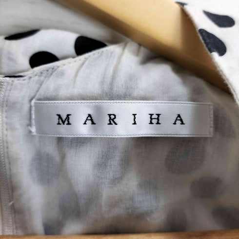マリハ MARIHA 別注 夏の月影のドレス ドット ノースリーブ ワンピース レディース 36S