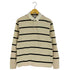 ザラ ZARA ボーダー ロングスリーブポロシャツ ラガーシャツ メンズ import:S