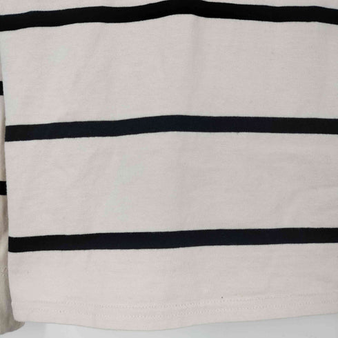 ザラ ZARA ボーダー ロングスリーブポロシャツ ラガーシャツ メンズ import:S