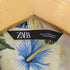 ザラ ZARA ハイビスカスプリント Vネック ノースリーブ ブラウス レディース import:M