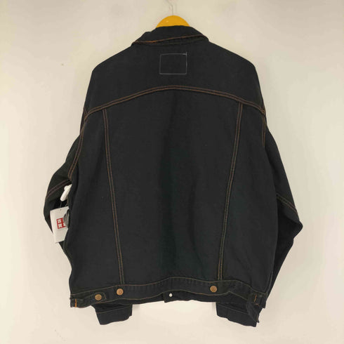 リーバイス Levis 後染め ブラックデニムジャケット メンズ