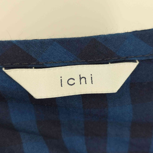 イチ ICHI ギンガムチェックワンピース レディース