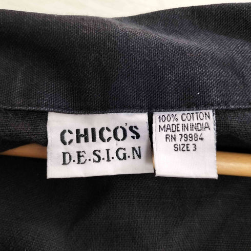 チコズデザイン CHICOS DESIGN 総柄 コットン 3B テーラードジャケット レディース 3