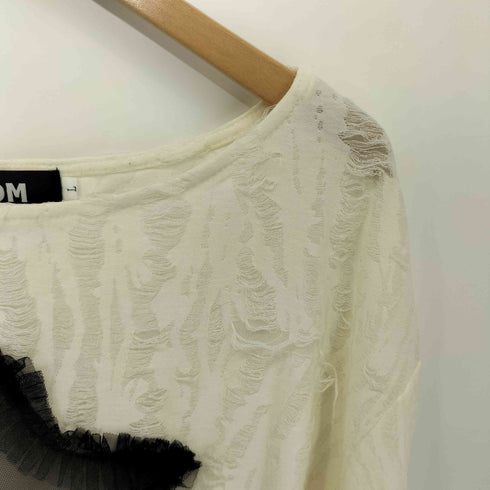 エージェムナイン AGEM/9 KOM スター ダメージニット レディース