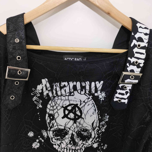 acdc rag ガーゼロング Tシャツ パンクロック Y2K レディース