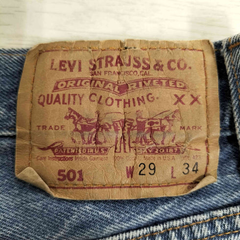 リーバイス Levis 90s USA製 501-0115 ボタン裏653 ボタンフライ デニムパンツ メンズ W29/L34