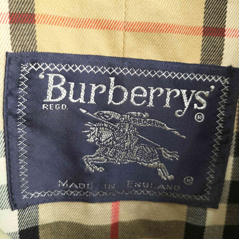 バーバリーズ BURBERRYS イングランド製 裏地ノバチェック ステンカラーコート メンズ