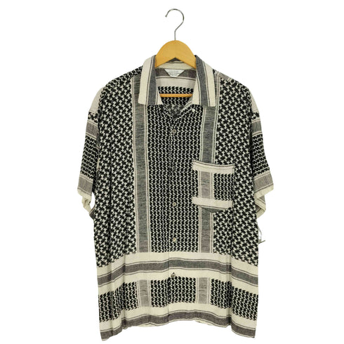 アンユーズド UNUSED AFGAN PRINT SHORT SHIRT アフガンプリント ショートスリーブ シャツ メンズ JPN:2