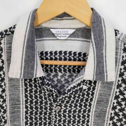 アンユーズド UNUSED AFGAN PRINT SHORT SHIRT アフガンプリント ショートスリーブ シャツ メンズ JPN:2
