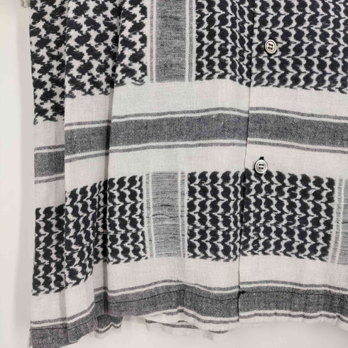 アンユーズド UNUSED AFGAN PRINT SHORT SHIRT アフガンプリント ショートスリーブ シャツ メンズ JPN:2